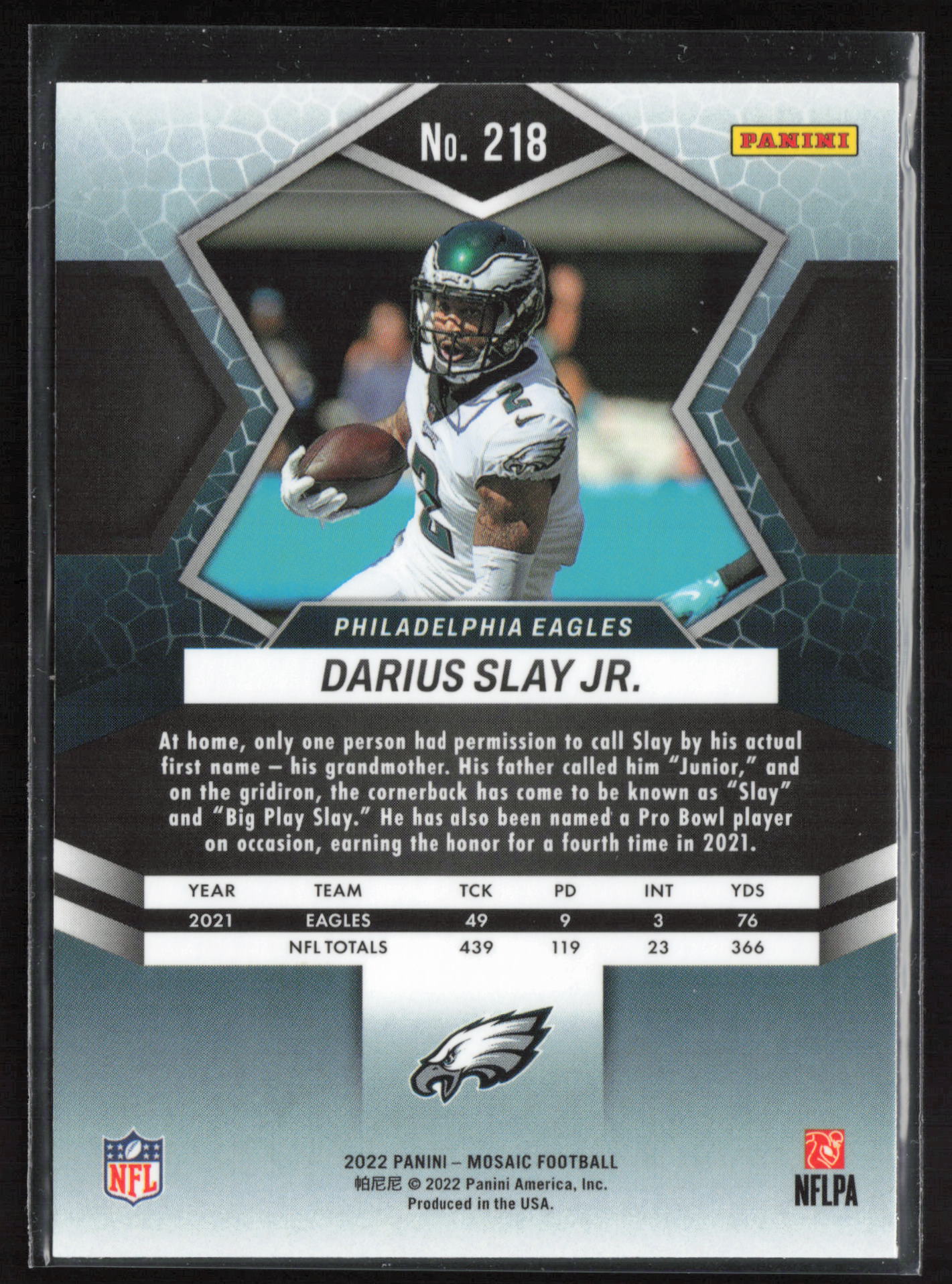 2022 Panini Mosaic #218 Darius Slay Jr.