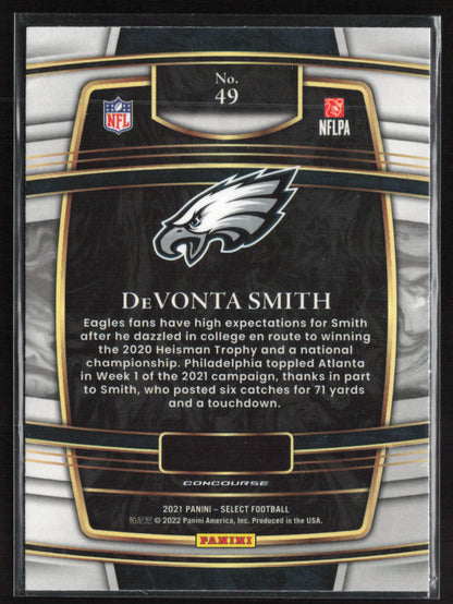 2021 Panini Select #49 DeVonta Smith