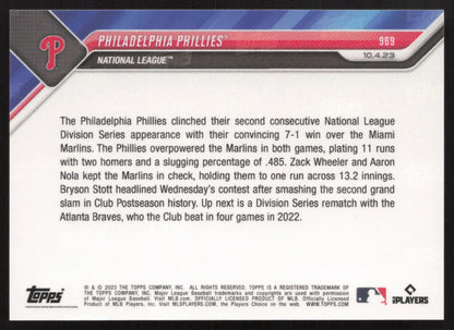 2023 Topps Now #969 Philadelphia Phillies