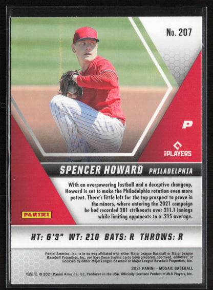 2021 Panini Mosaic #207 Spencer Howard