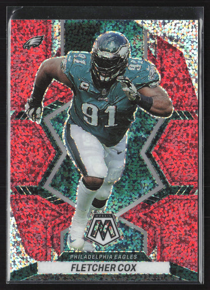 2022 Panini Mosaic #160 Fletcher Cox Sparkle Red