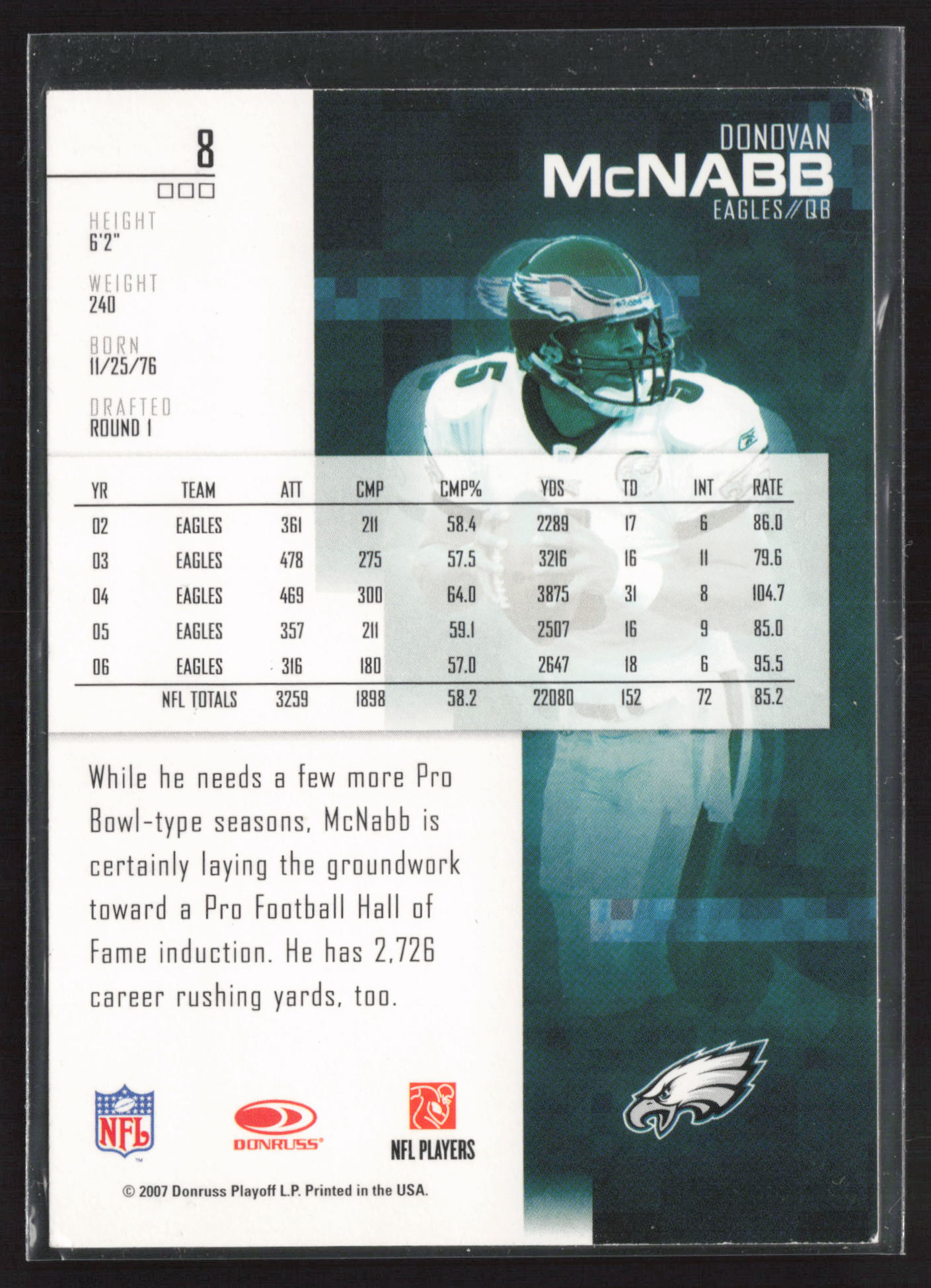 2007 Leaf Rookies & Stars #8 Donovan McNabb