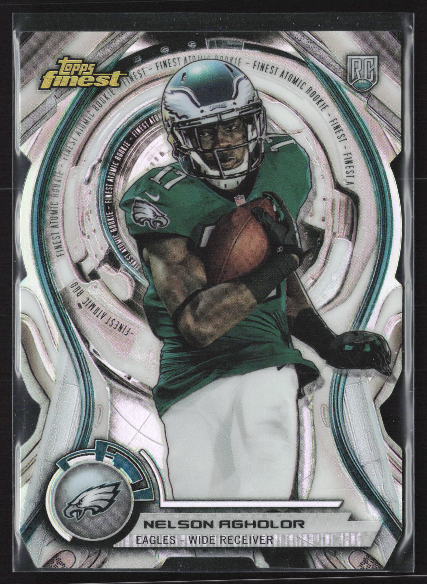 2015 Finest #ARDC-NA Nelson Agholor Atomic Refractor Rookie Die Cuts