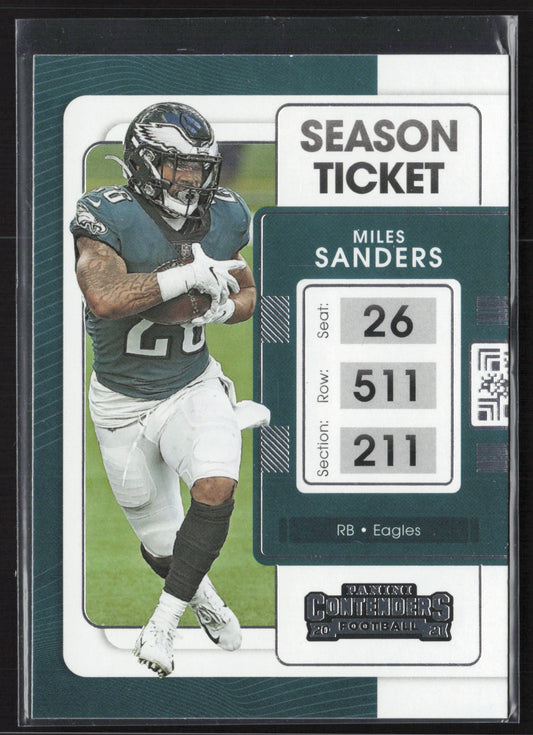 2021 Panini Contenders #80 Miles Sanders