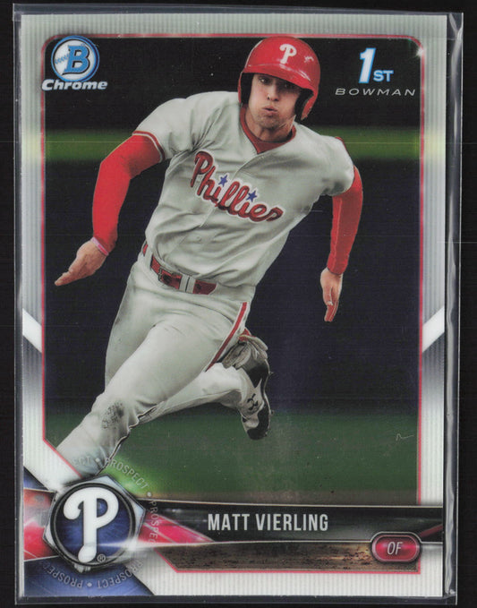 2018 Bowman Draft #BDC-2 Matt Vierling Chrome