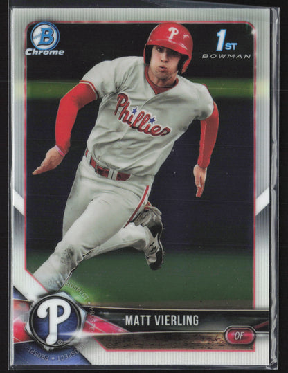 2018 Bowman Draft #BDC-2 Matt Vierling Chrome