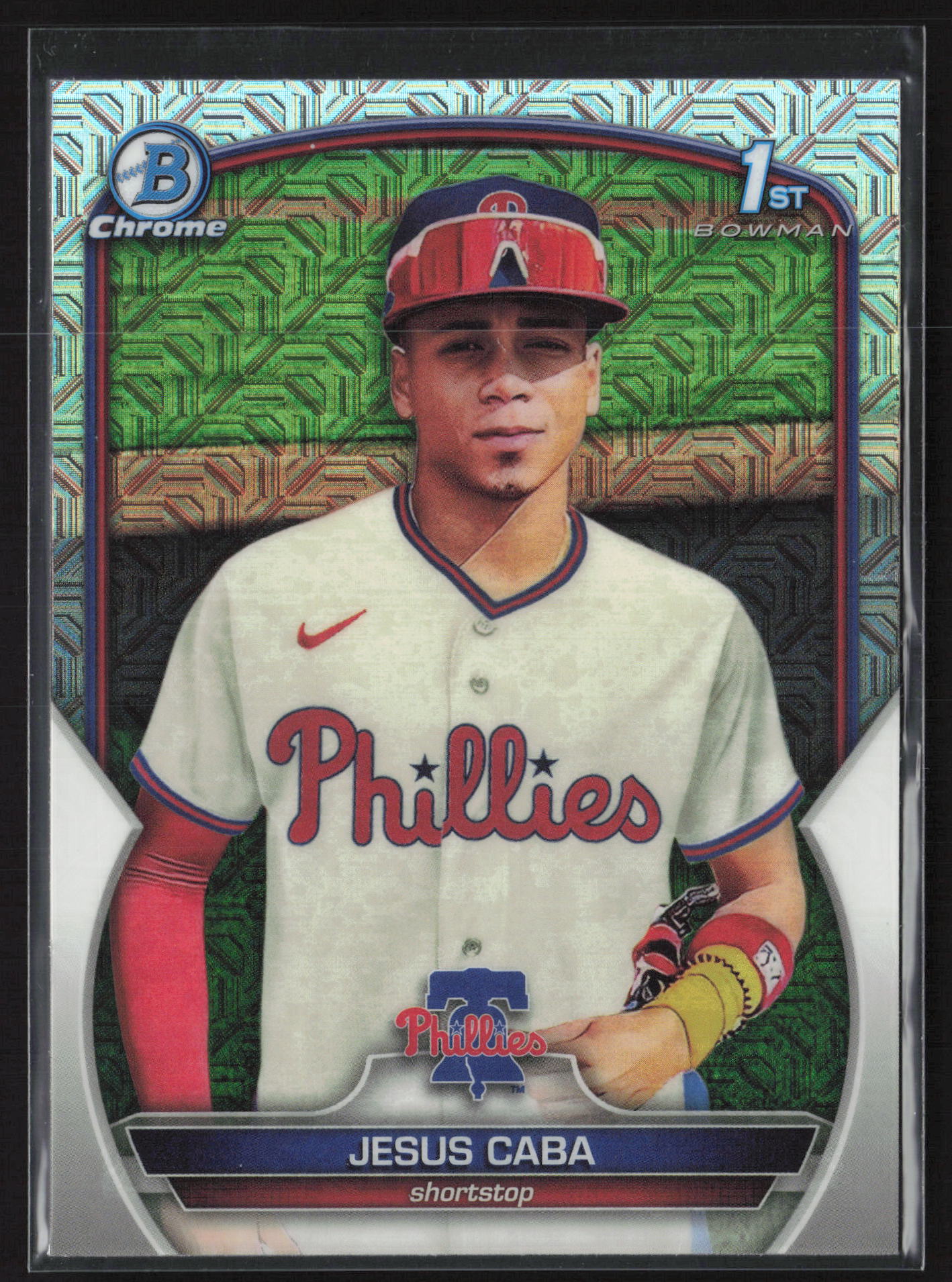 2023 Bowman Chrome #BCP-164 Jesus Caba Chrome Prospects Mojo Refractor