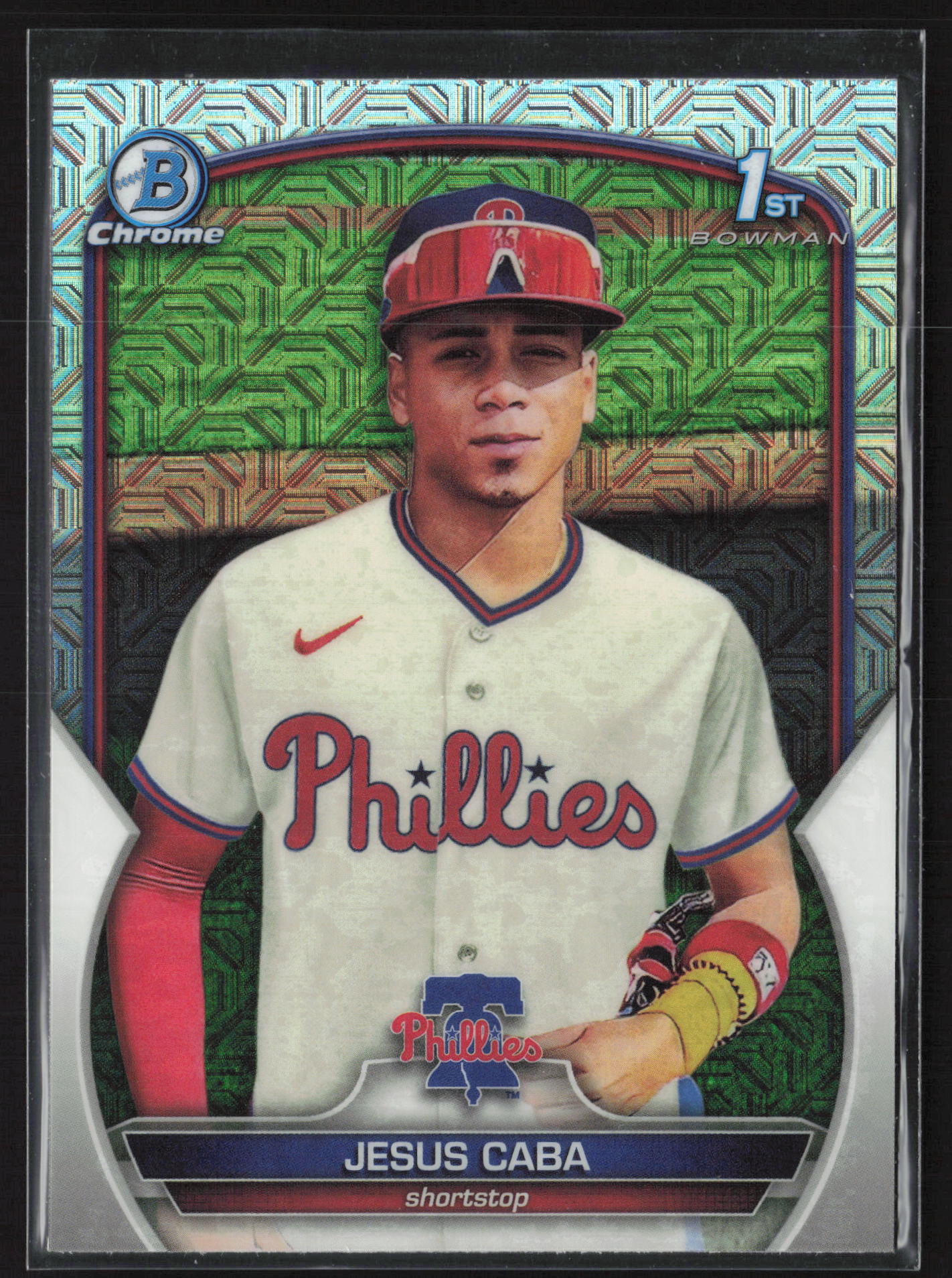 2023 Bowman Chrome #BCP-164 Jesus Caba Chrome Prospects Mojo Refractor