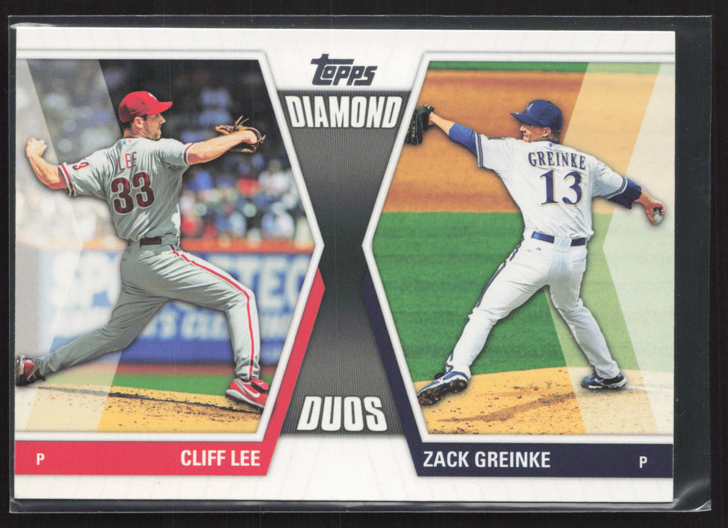 2011 Topps #DD-3 Cliff Lee / Zack Greinke Diamond Duos (Series 2)