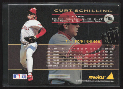 1994 Pinnacle #105 Curt Schilling