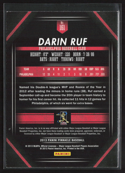 2013 Pinnacle #161 Darin Ruf