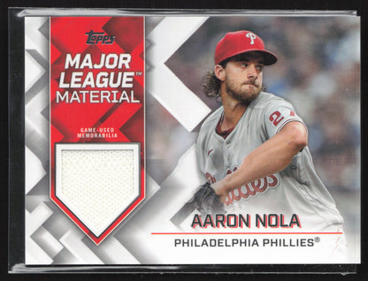 2022 Topps #MLM-AN Aaron Nola Major League Material Relics (Series One)