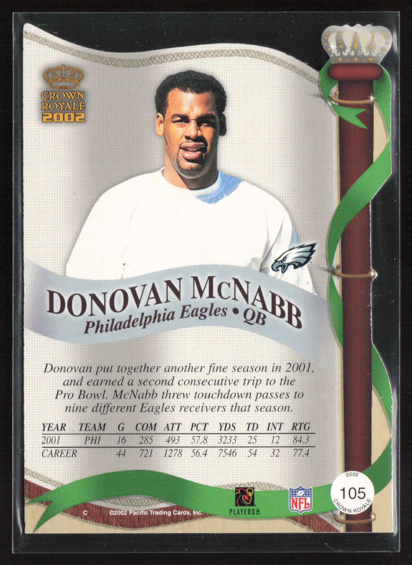 2002 Pacific Crown Royale #105 Donovan McNabb