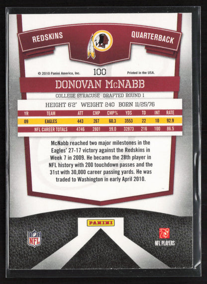 2010 Donruss Elite #100 Donovan McNabb