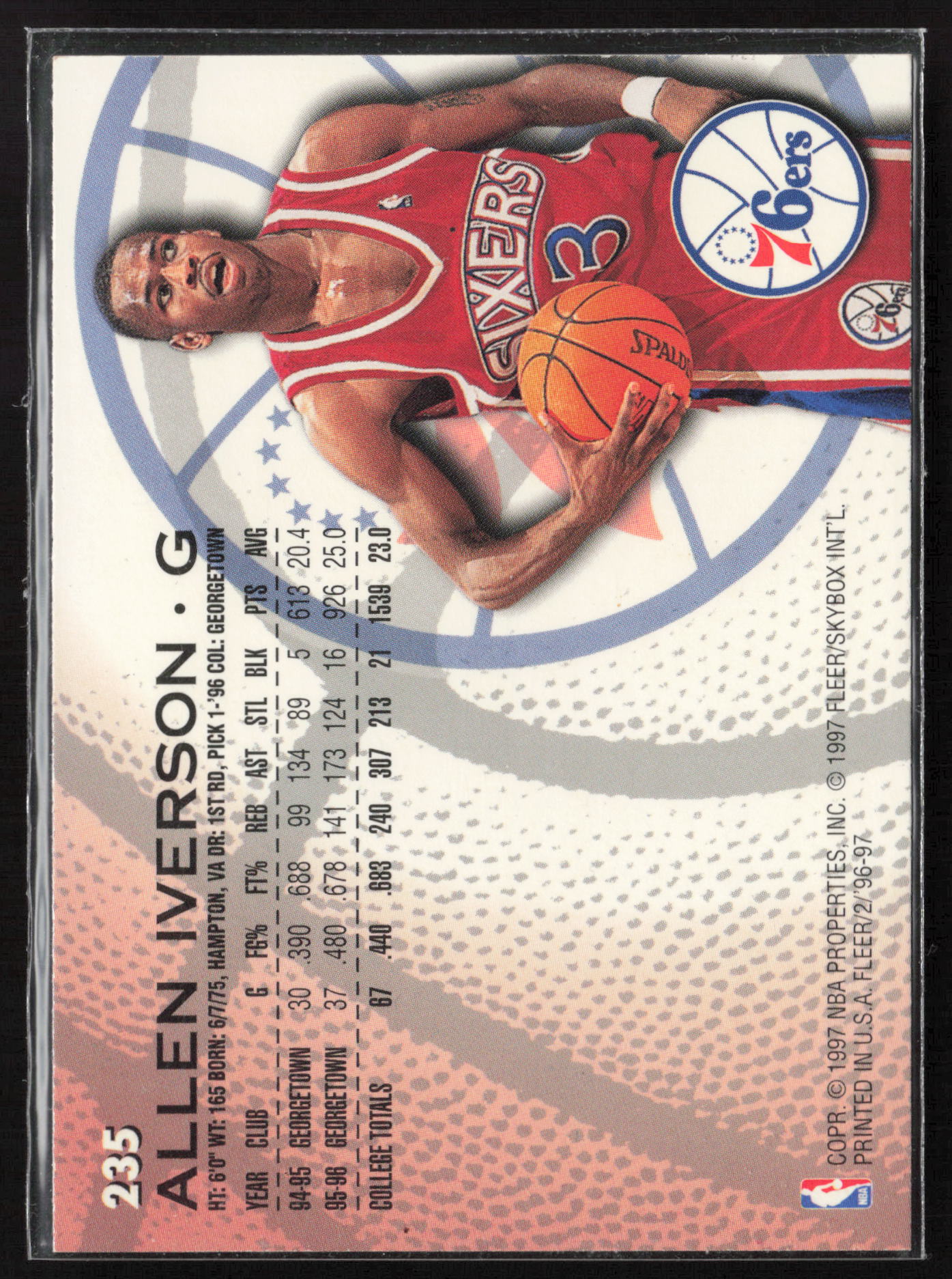 1996-97 Fleer #235 Allen Iverson