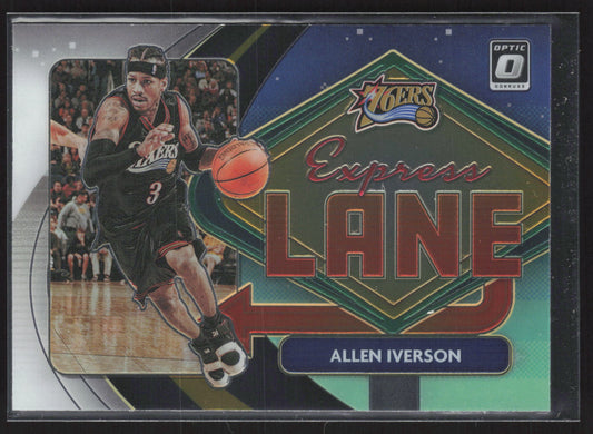 2020-21 Donruss Optic #9 Allen Iverson Express Lane