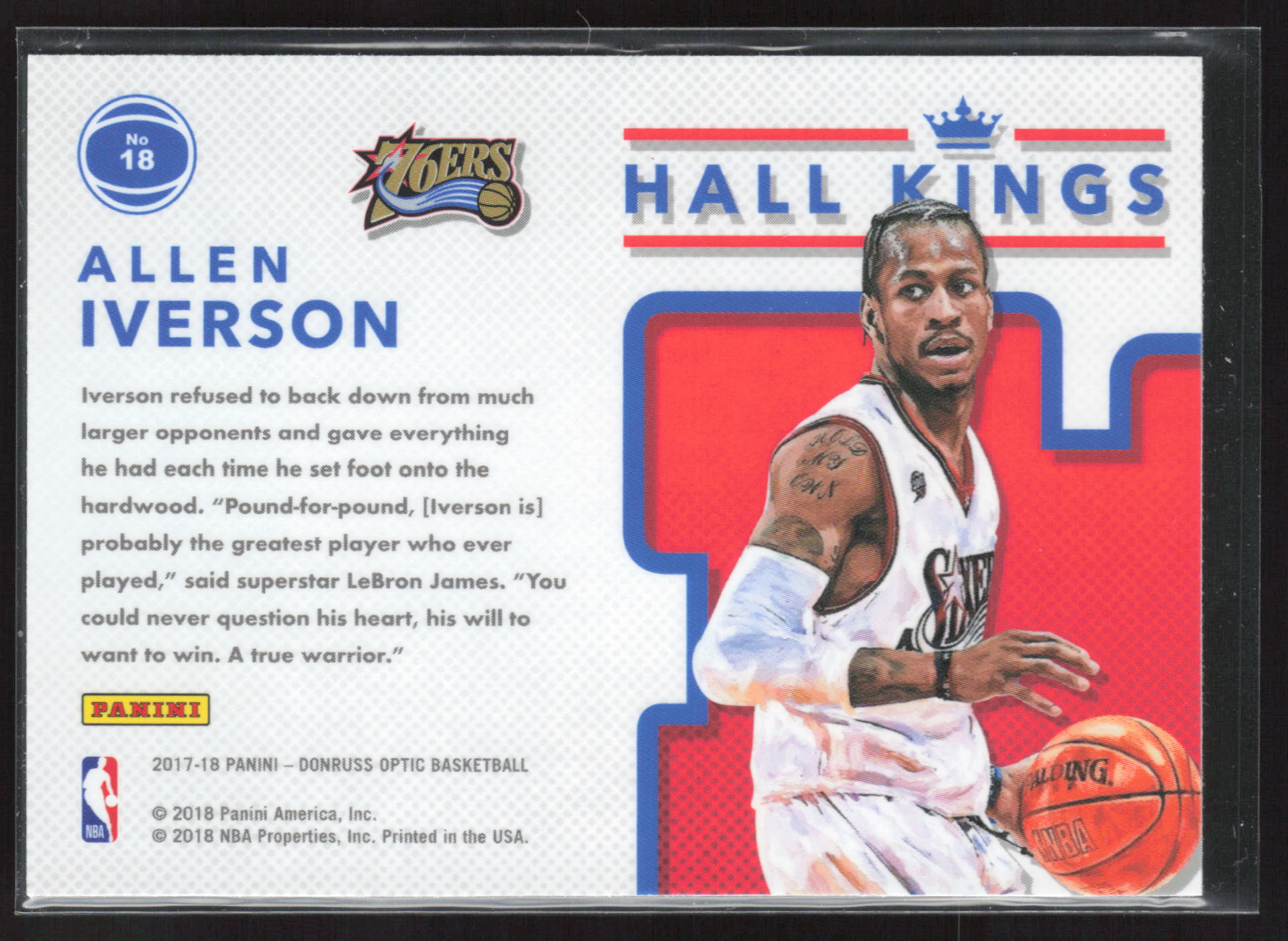 2017-18 Donruss Optic #18 Allen Iverson Hall Kings