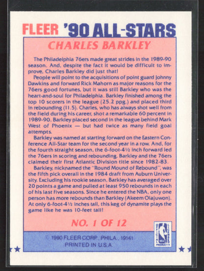 1990-91 Fleer #1 Charles Barkley All-Stars