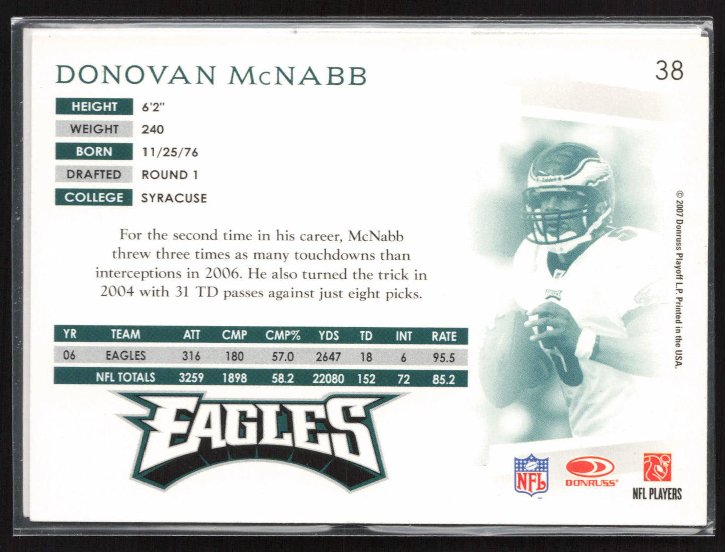 2009 Donruss Classics #74 Donovan McNabb