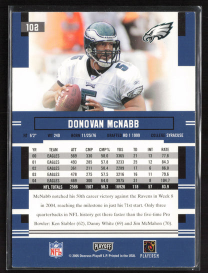 2005 Playoff Prestige #102 Donovan McNabb