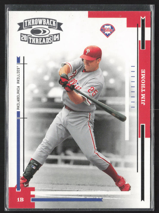 2004 Donruss Throwback Threads #155 Jim Thome