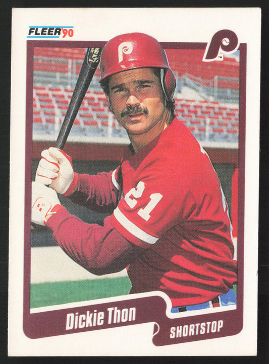 1990 Fleer #573a Dickie Thon