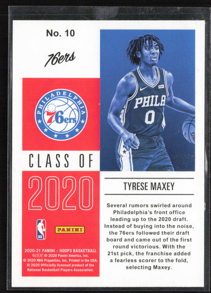 2020-21 Hoops #10 Tyrese Maxey Class of 2020