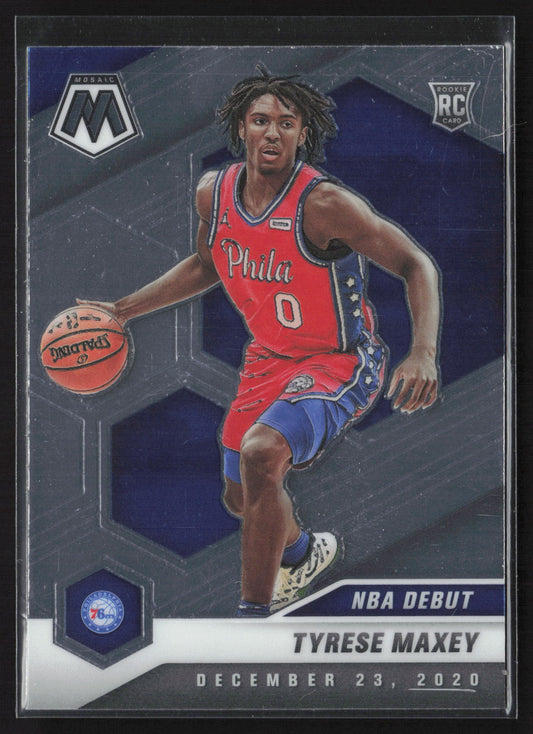 2020-21 Panini Mosaic #263 Tyrese Maxey