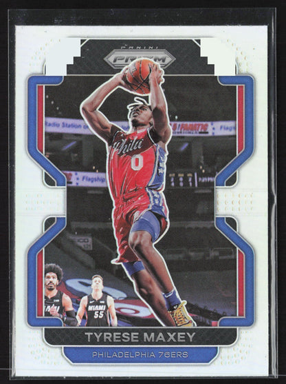 2021-22 Panini Prizm #28 Tyrese Maxey Silver