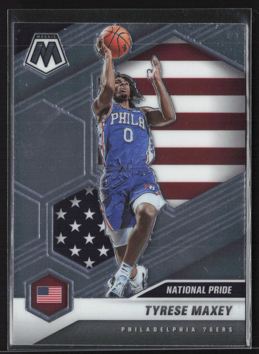 2020-21 Panini Mosaic #259 Tyrese Maxey