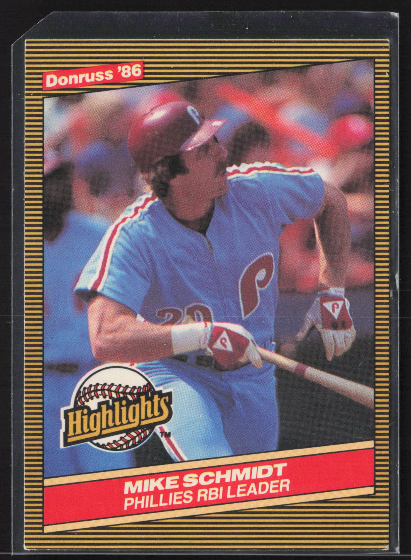 1986 Donruss Highlights #4 Mike Schmidt