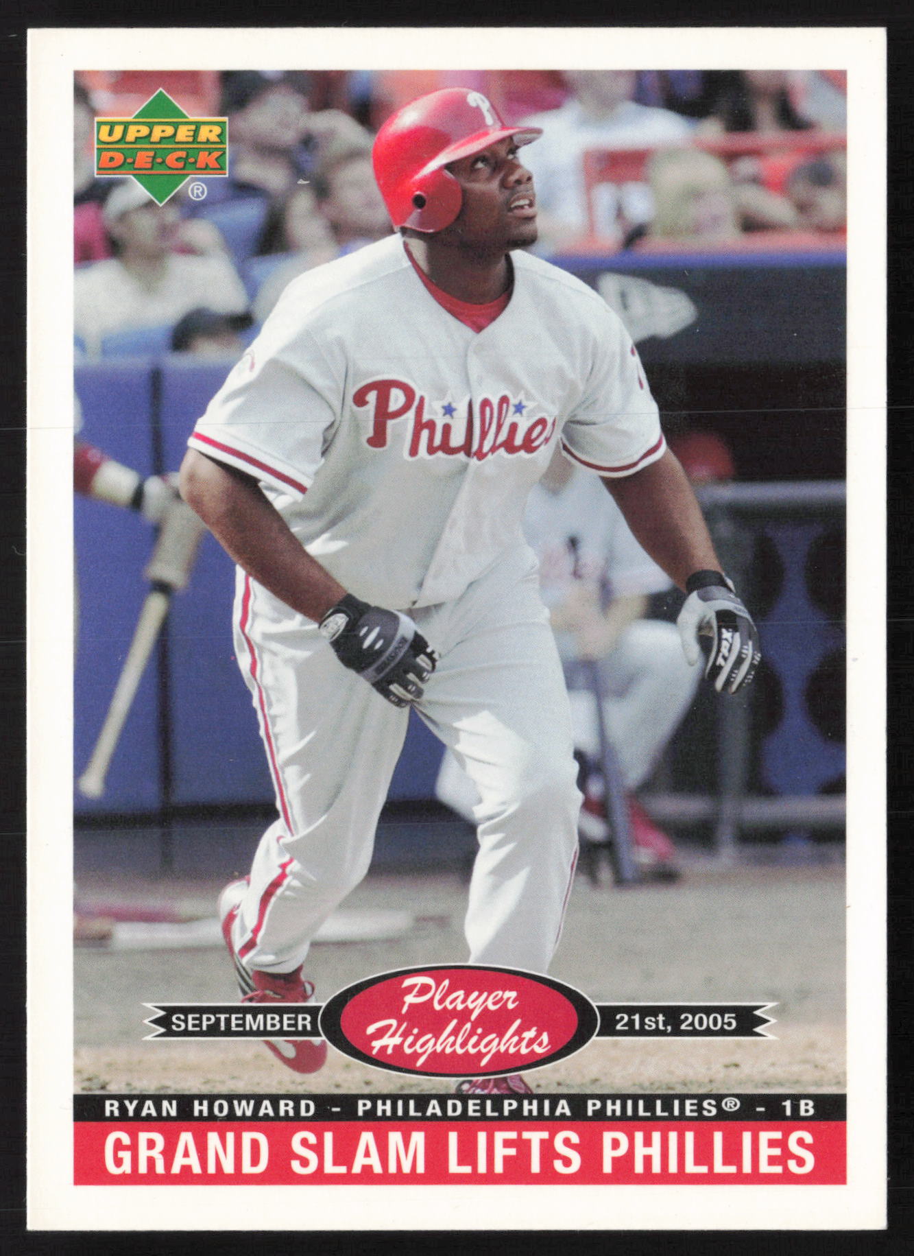 2006 Upper Deck #PH-10 Ryan Howard Player Highlights