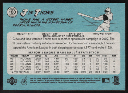 2003 Upper Deck Vintage #100 Jim Thome