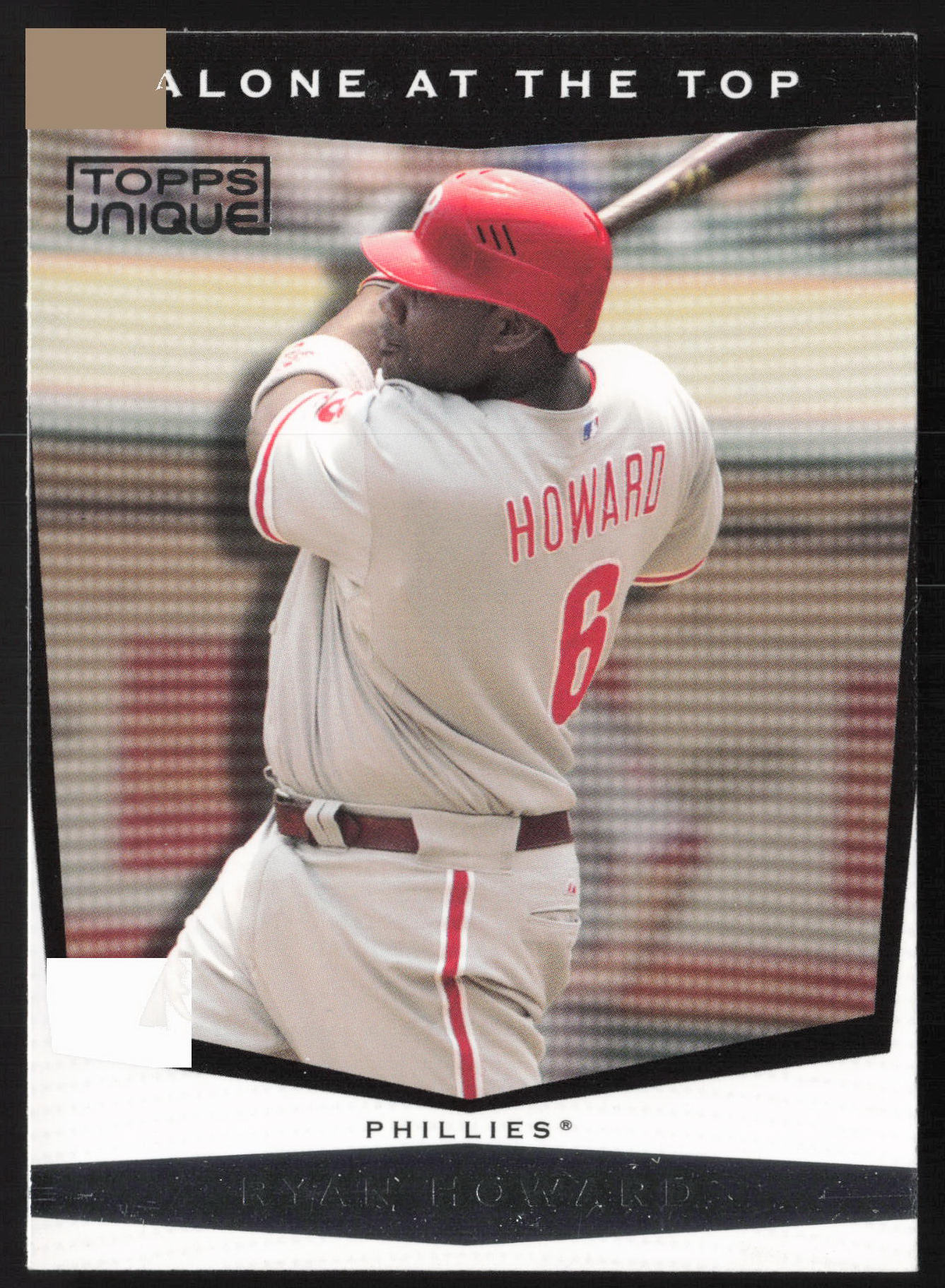 2009 Topps Unique #AT04 Ryan Howard Alone at the Top