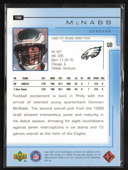 2000 Upper Deck #156 Donovan McNabb