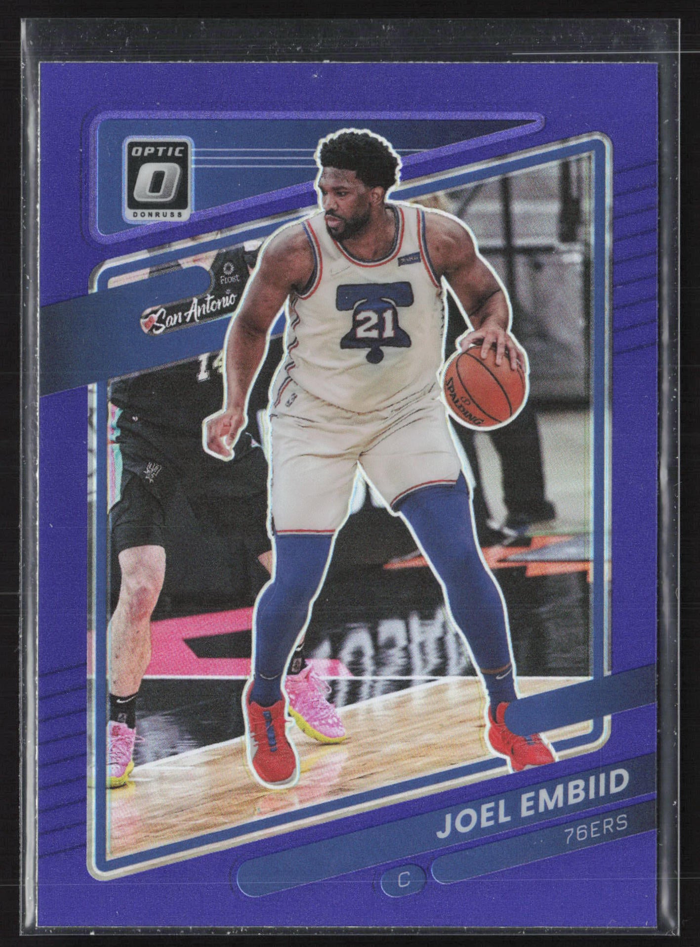 2021-22 Donruss Optic #88 Joel Embiid Purple