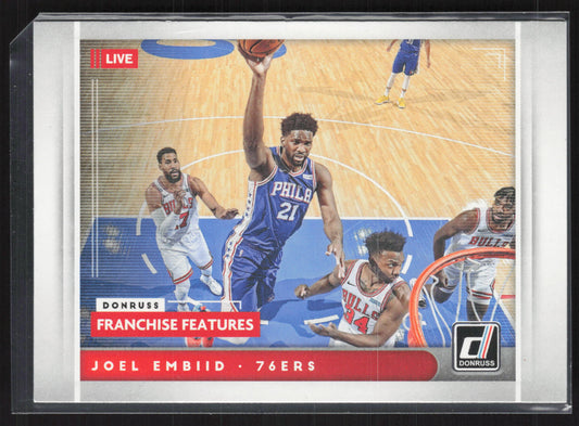 2021-22 Donruss #8 Joel Embiid Franchise Features