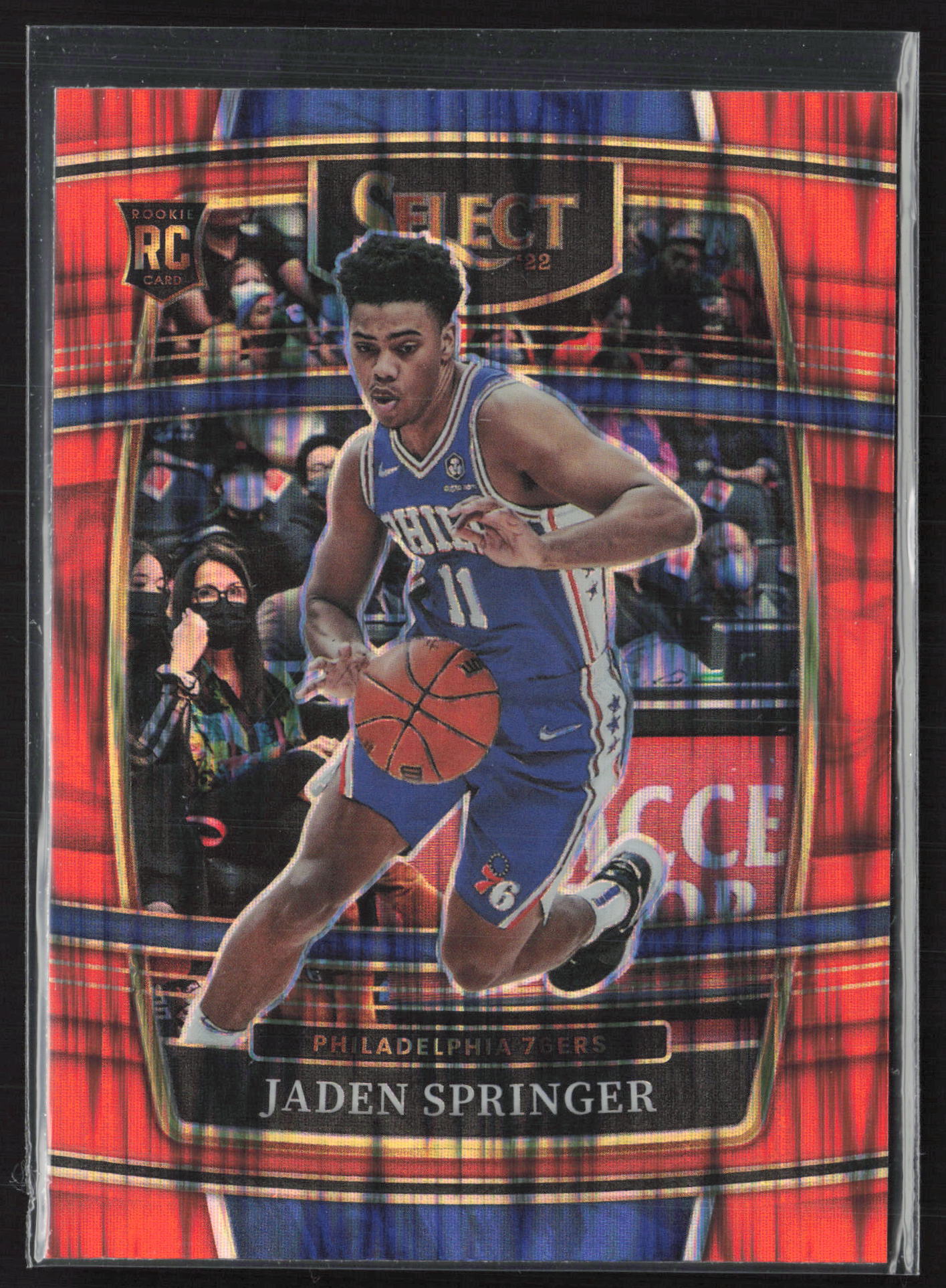 2021-22 Panini Select #85 Jaden Springer Silver Prizms