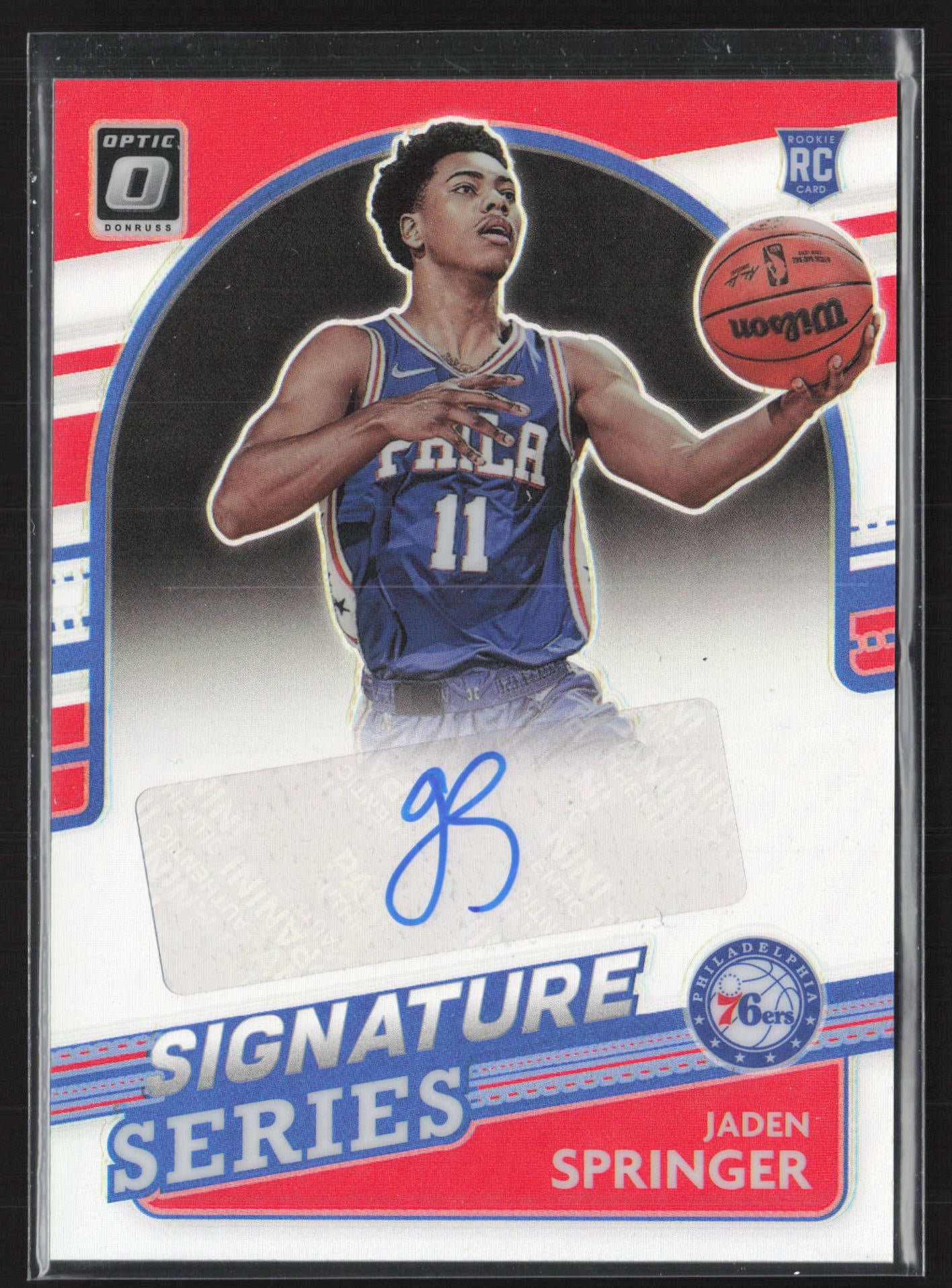 2021-22 Donruss Optic #SS-JSP Jaden Springer Signature Series Holo